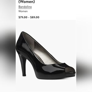 Bandolino Rainaa Peep Toe Patent Pump